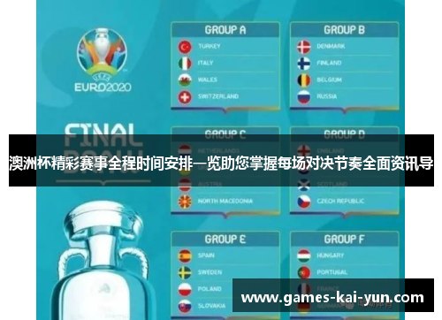 澳洲杯精彩赛事全程时间安排一览助您掌握每场对决节奏全面资讯导